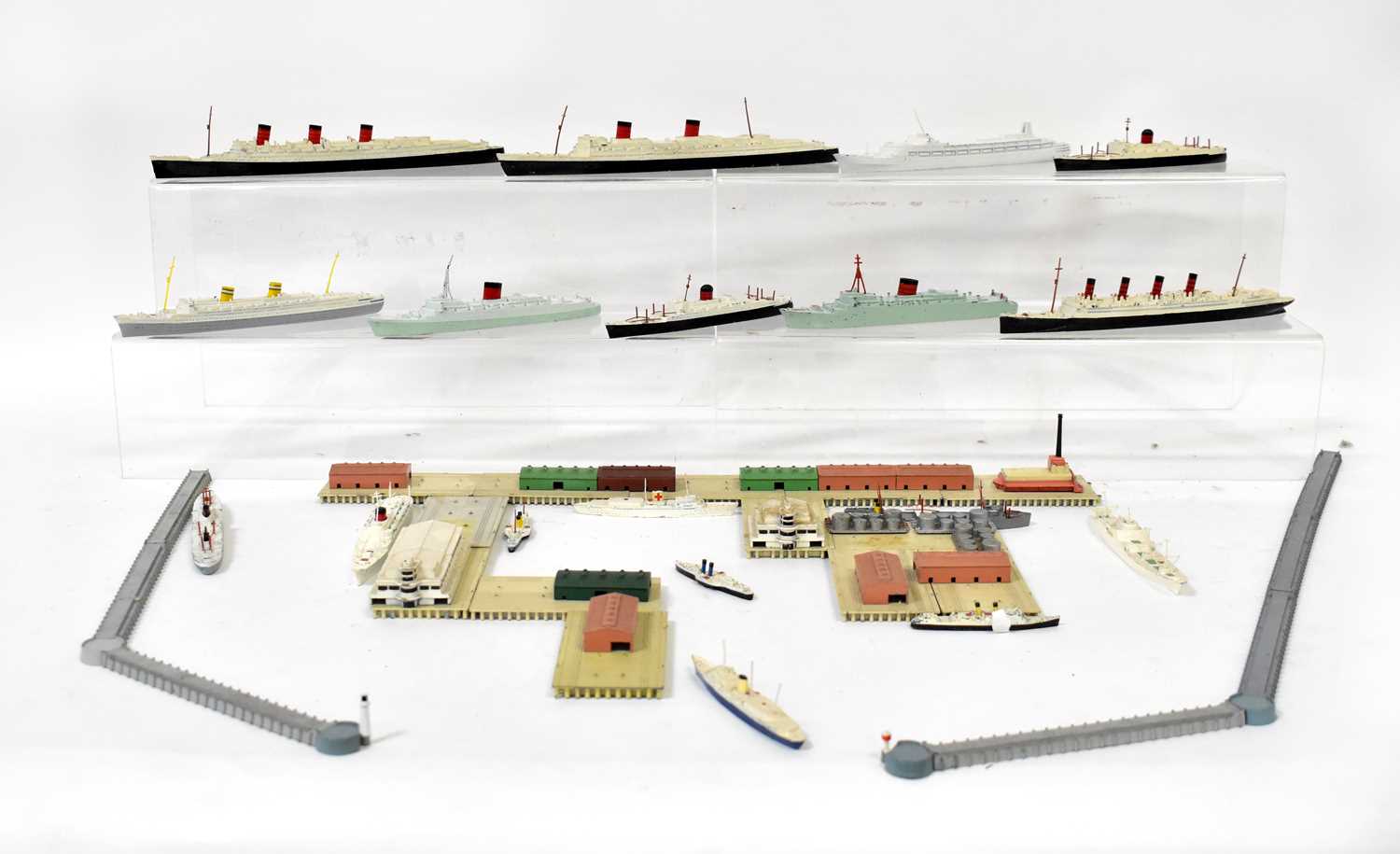 Lot 356 - Various Tri-ang Minic model ships to include...