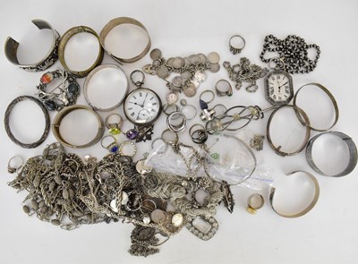 Lot 1317 - A large quantity of mostly hallmarked silver...