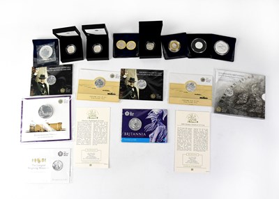 Lot 954 - THE ROYAL MINT; eleven silver proof coins,...