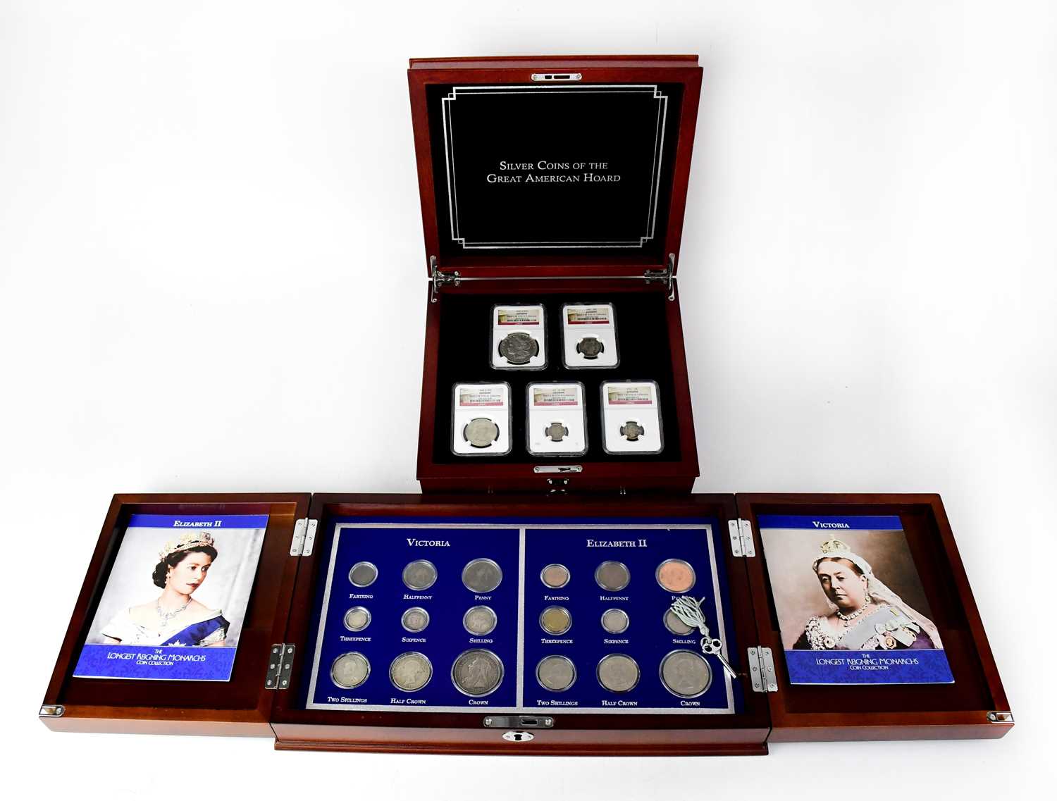 Lot 921 - DANBURY MINT; 'Silver Coins of the Great...