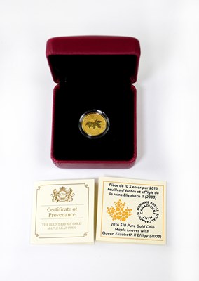 Lot 927 - THE ROYAL CANADIAN MINT; a 2016 ten dollar...