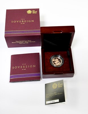 Lot 975 - THE ROYAL MINT; an Elizabeth II sovereign 2015,...