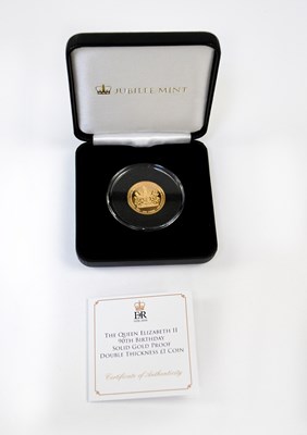 Lot 962 - JUBILEE MINT; 'The Queen Elizabeth II 90th...