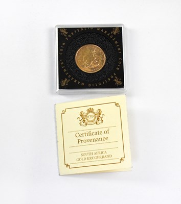 Lot 917 - A proof quarter ounce Krugerrand 2013, obverse...