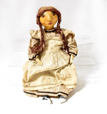 Lot 255 - A vintage plaster doll, possibly Dutch,...