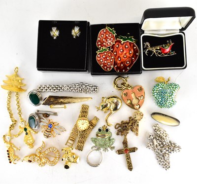 Lot 1343 - Various mixed costume jewellery to include...