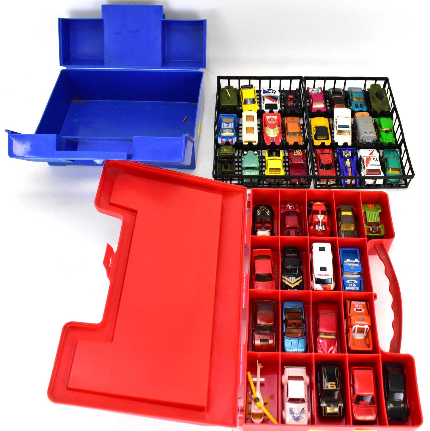Lot 339 MATCHBOX; two carry cases, one with eighteen