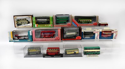 Lot 291 - Eleven boxed model diecast buses to include...
