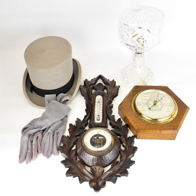 Lot 204 - Two wall mounted barometers, one Black Forest...