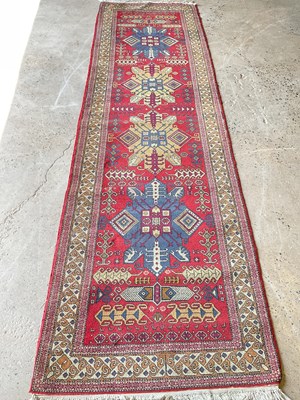 Lot 443 - An Oushak runner, 280cm x 80cm.