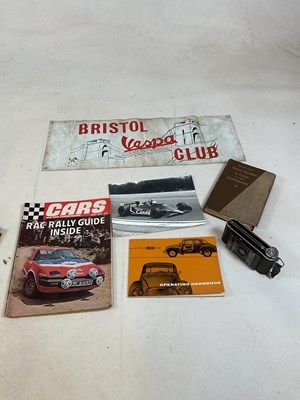 Lot 96 - A Bristol Vespa Club PVC banner, height 22cm,...