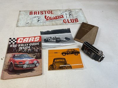Lot 96 - A Bristol Vespa Club PVC banner, height 22cm,...