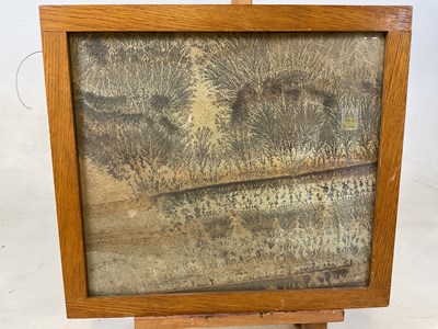 Lot 143 - A 19th century sand picture of a rural scene...