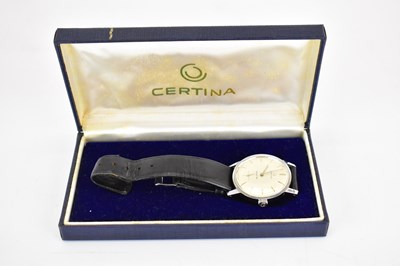 Lot 1395 - CERTINA; a gentlemen's vintage wristwatch,...