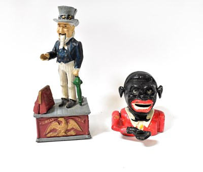 Lot 171 - Two reproduction metal novelty articulating...