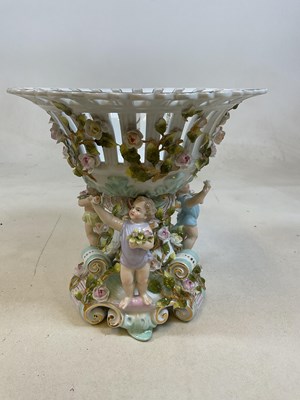 Lot 267 - A Von Schierholz porcelain figural comport...