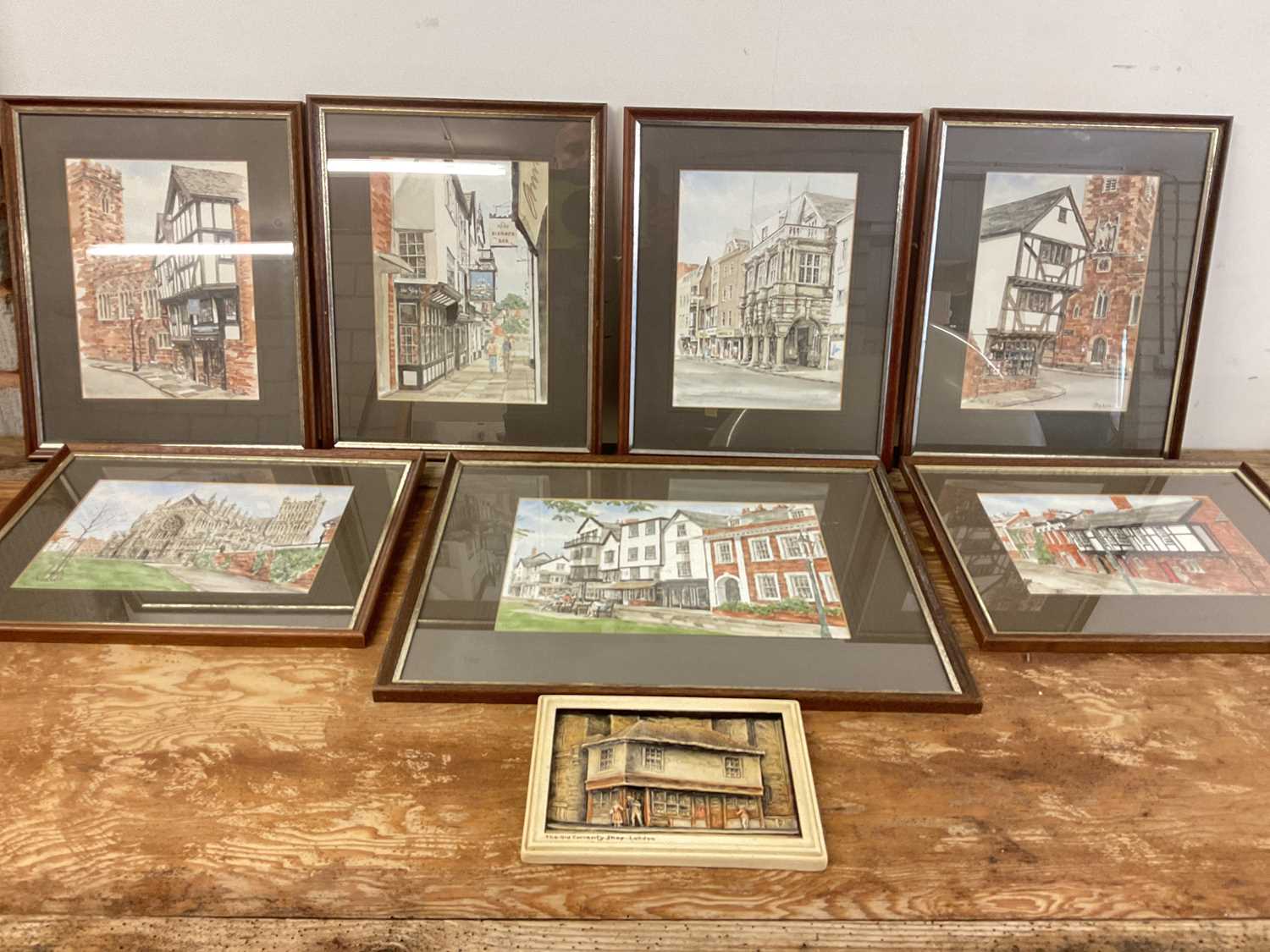 Lot 117 - GLYN MARTIN; a series of local Exeter prints...