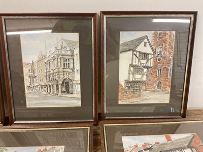 Lot 117 - GLYN MARTIN; a series of local Exeter prints...