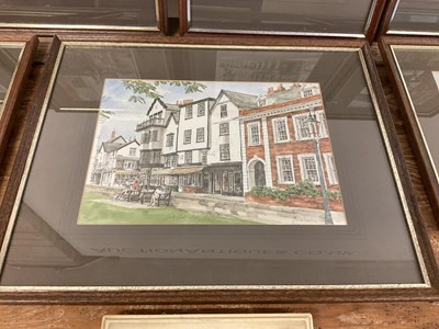 Lot 117 - GLYN MARTIN; a series of local Exeter prints...