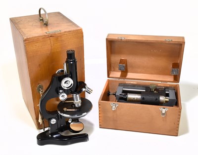 Lot 216 - ERNST LEITZ WETZLAR; a microscope numbered 309306