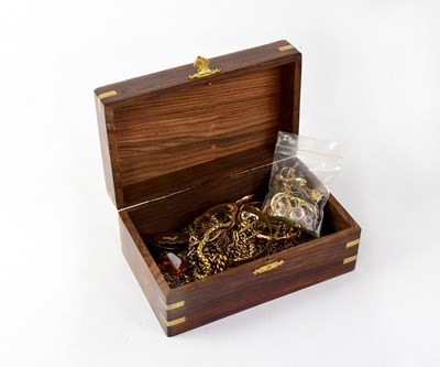Lot 1360 - A quantity of base metal and other gold...
