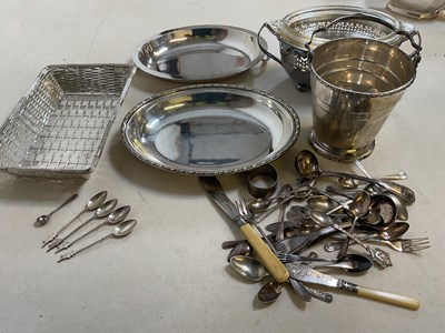 Lot 419 - A quantity of silver plated items, to include...