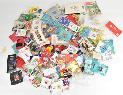 Lot 717 - Approximately 200 football related metal pins,...