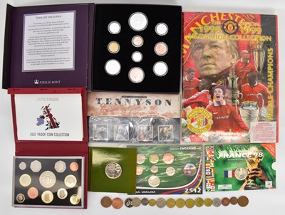 Lot 940 - Various coin collectors sets to include a...