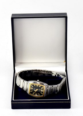 Lot 1422 - VICEROY; a ladies' yellow and white metal tank...
