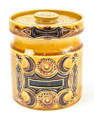 Lot 385 - SUSAN WILLIAMS-ELLIS FOR PORTMEIRION; an unusual storage jar and cover