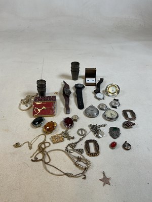 Lot 348 - A collection of costume jewellery and watches...