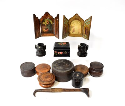 Lot 205 - A group of 19th century treen to include...