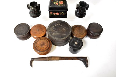 Lot 205 - A group of 19th century treen to include...