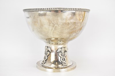 Lot 867 - A large George V hallmarked silver pedestal...