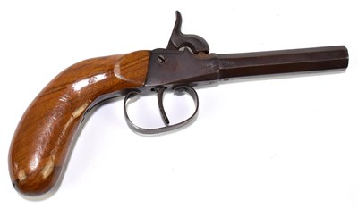 Lot 197 - A 19th century percussion cap muff pistol