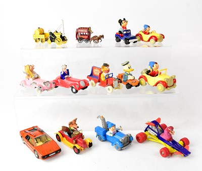 Lot 424 - CORGI; various children's character cars to...