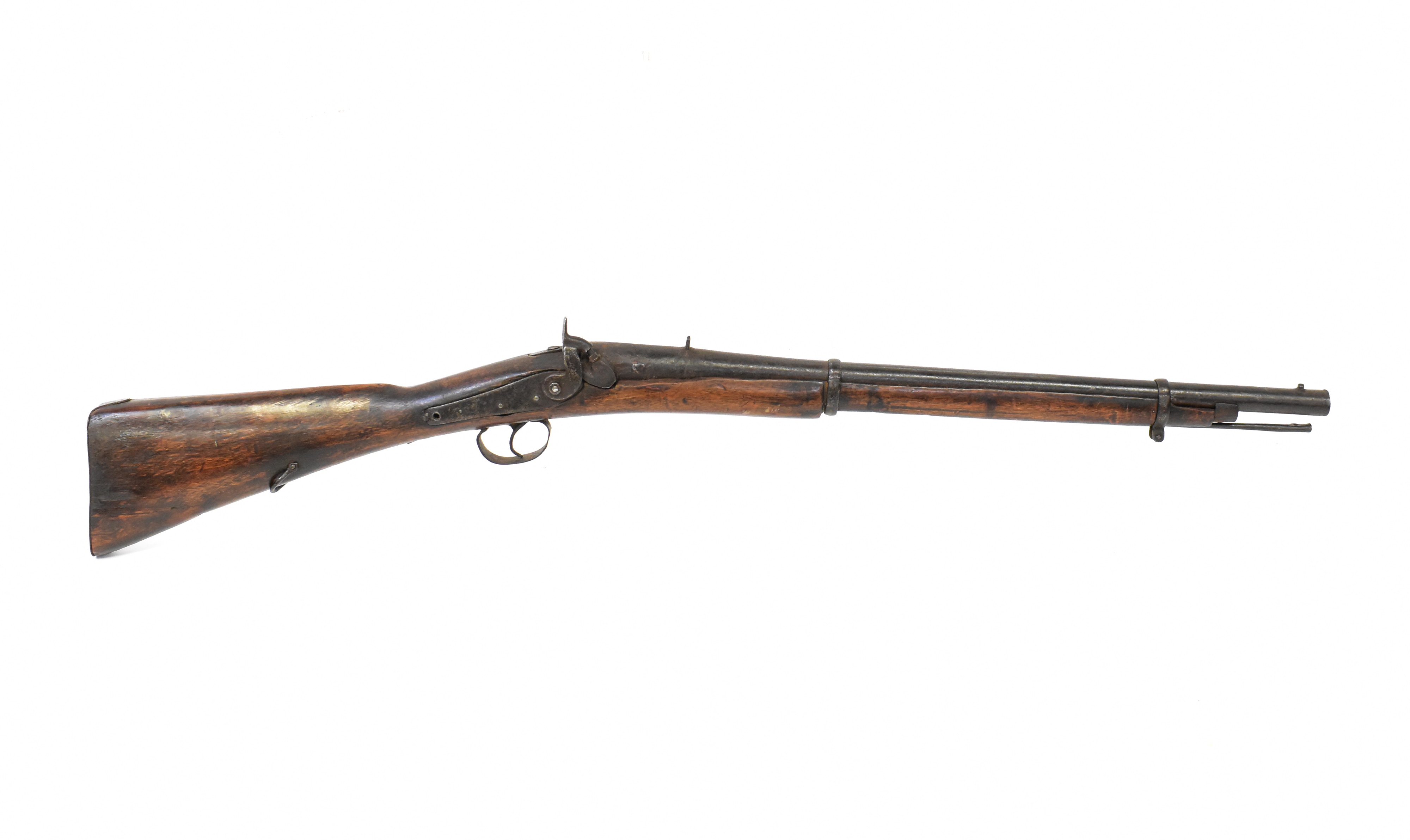 Lot 712 - A 19th century percussion cap musket, with