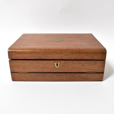 Lot 188 - A 19th century mahogany combination writing...