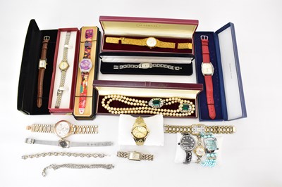 Lot 1334 - Various ladies' dress watches to include some...