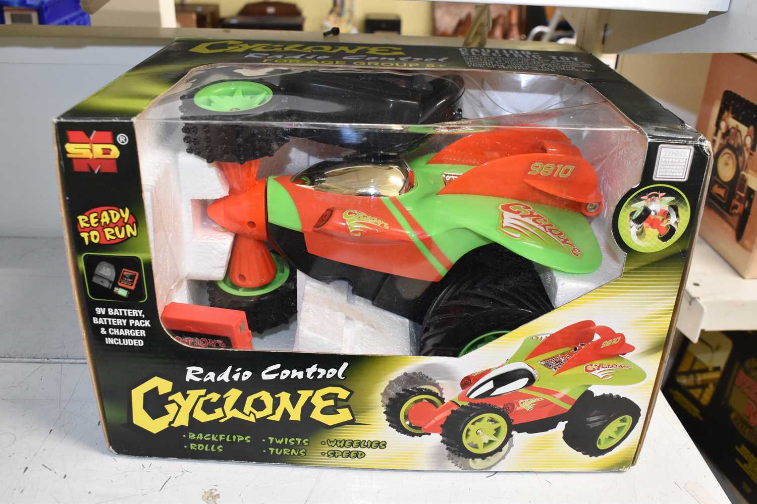 Lot 538 - A Cyclone radio controlled car, boxed.