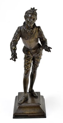 Lot 325 - An early 20th century bronzed spelter figure