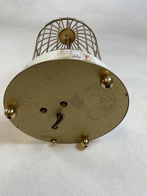 Lot 228 - A 20th century brass bird cage automoton with...