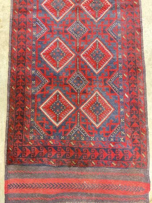 Lot 449 - An Afghan Mushwani runner, 360cm x 70cm.