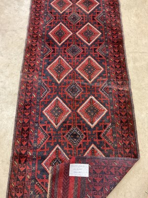 Lot 449 - An Afghan Mushwani runner, 360cm x 70cm.