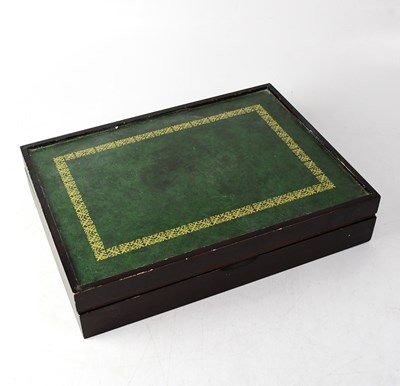 Lot 838 - A contemporary mahogany cased canteen of...