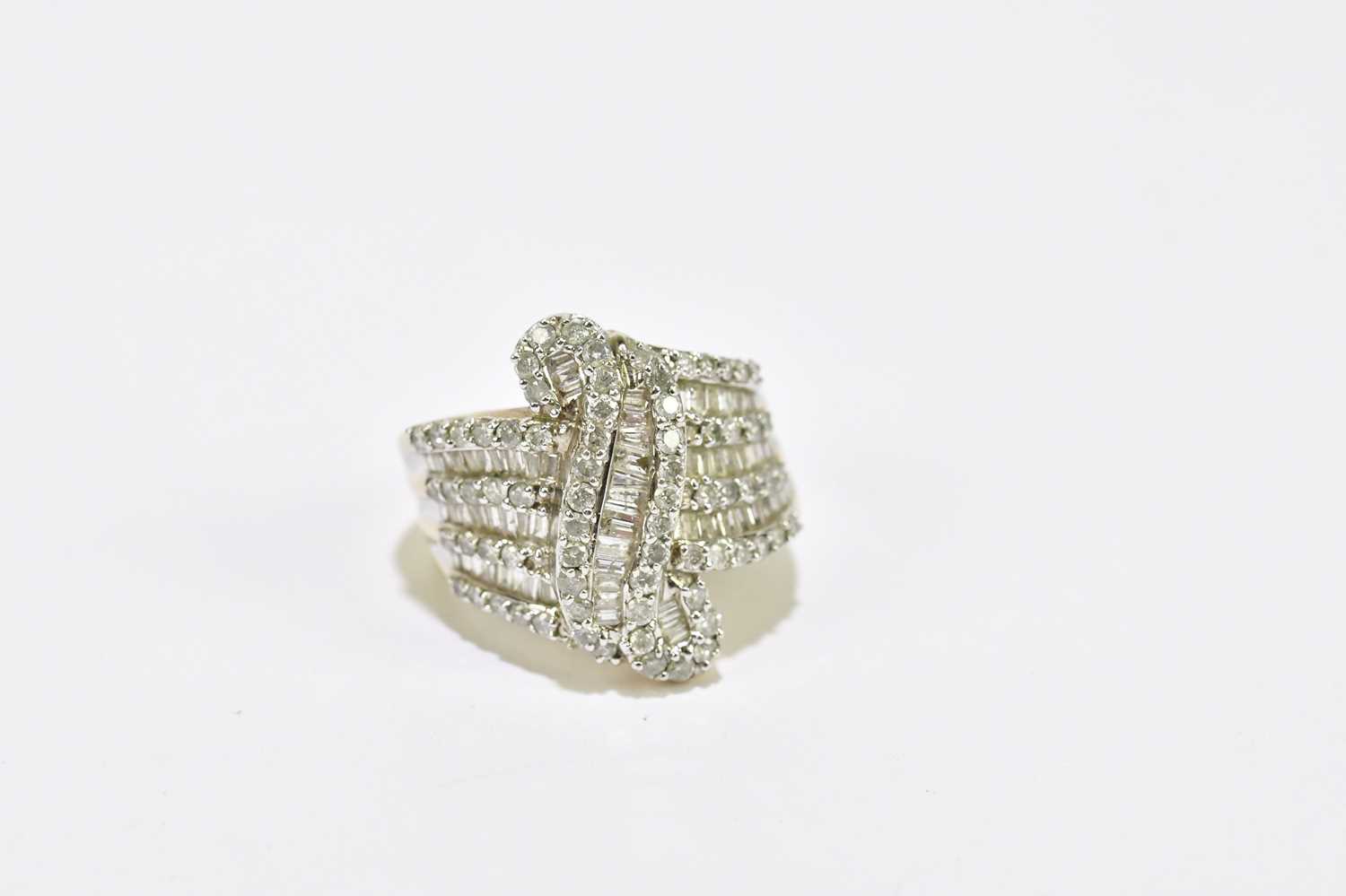 Morganite & Diamond End Set Dress Ring in 9ct Rose Gold main image 1