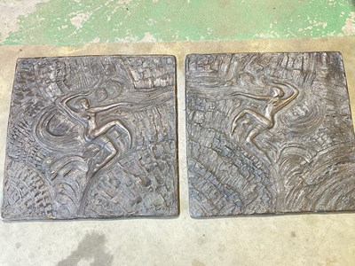 Lot 516 - Plaster plaques based on the serpentine dancer...