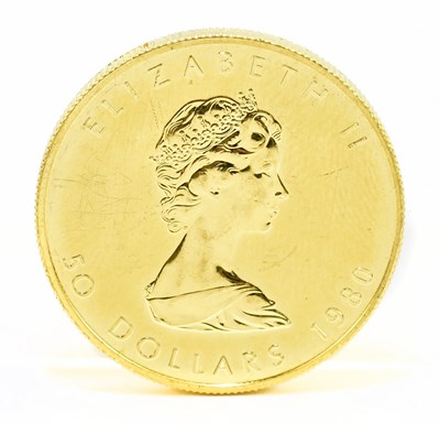 Lot 928 - An Elizabeth $50 gold coin, circa 1980, approx....