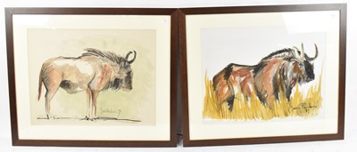 Lot 164 - JEAN POULAIN (1884-1967); a pair of...