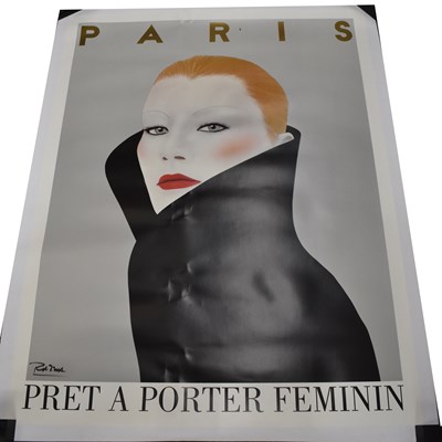 Lot 282 - RAZMA (PARIS); a signed Pret a Porter poster,...